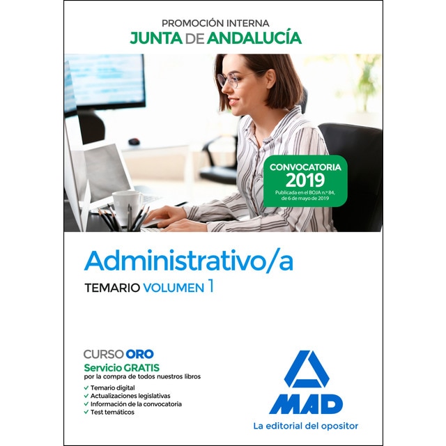 Administrativo de la junta de andalucía promoción interna. Temario volumen 1