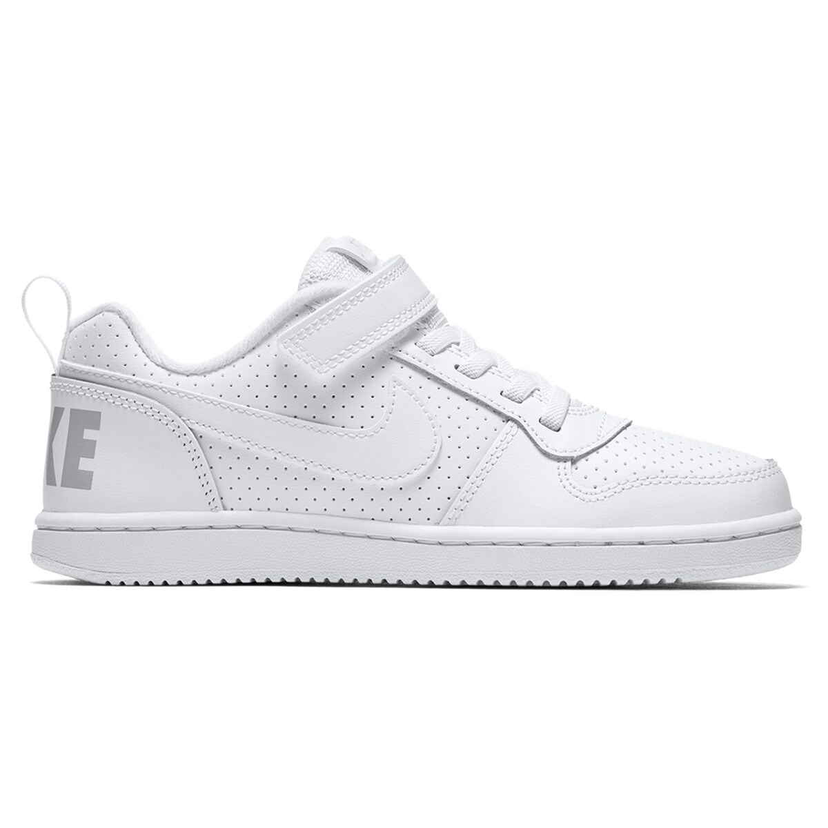 Image of Nike Court Borough Low PS junior casual trainers, White.