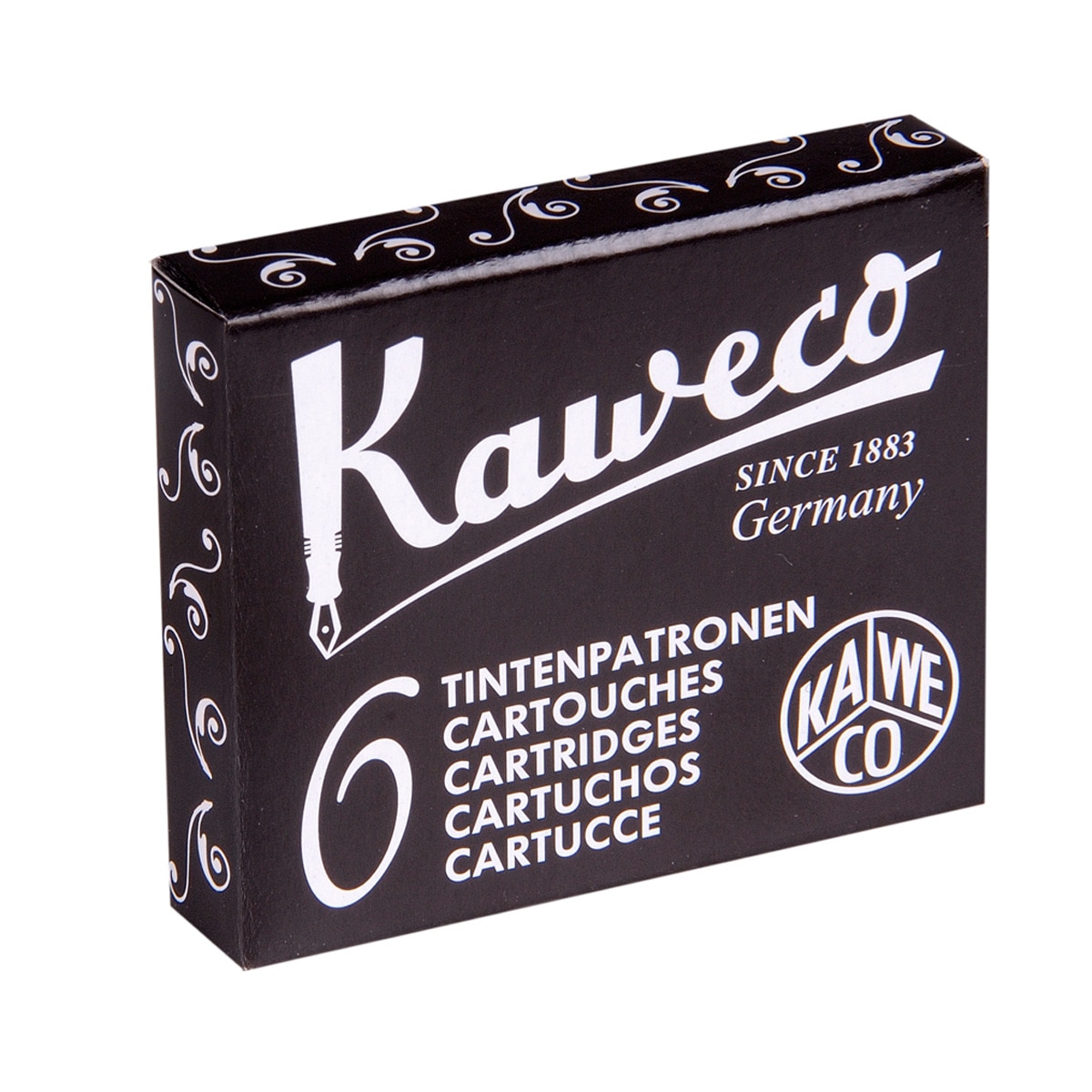 Cartuchos Standard Caja con 6 Kaweco Negro.