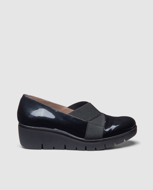 Slippers de mulher Antea em pele pretos