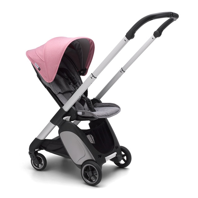 Silla de paseo Bugaboo Ant aluminio/gris melange-rosa