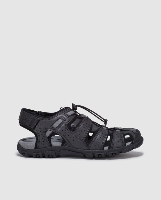geox black sandals