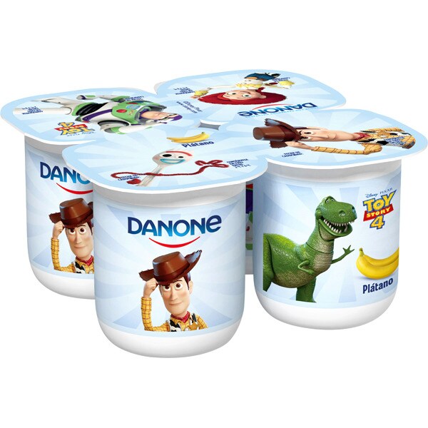 Glutenfree banana flavour yogurt 4pack units 125 g · DANONE