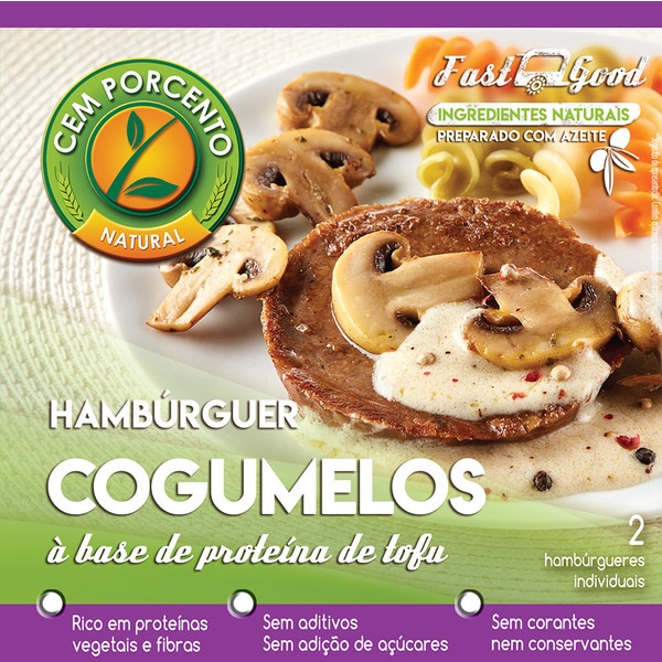 Hambúrguer com Cogumelos embalagem 150 g