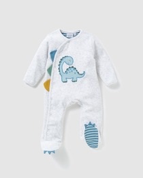 Pyjama Bebe Garcon Cotton Juice Gris Avec Dinosaure Mode El Corte Ingles