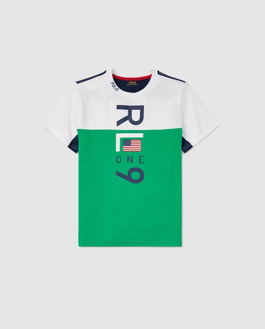 ralph lauren colour block t shirt