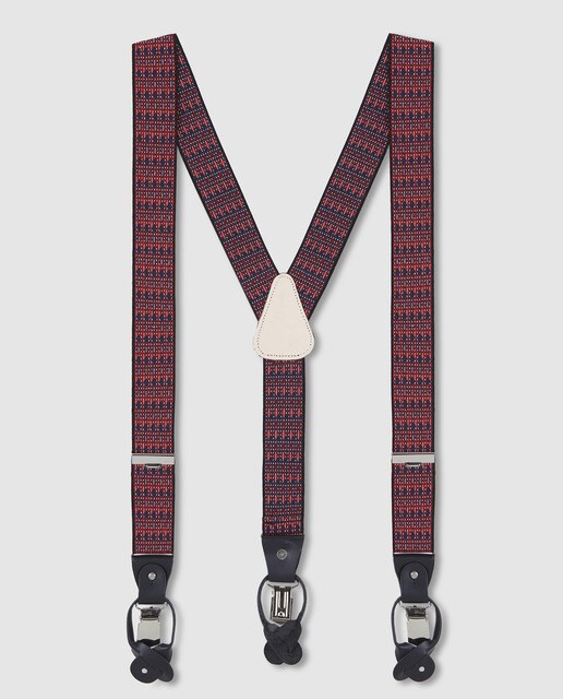 Suspensórios elásticos Dustin com estampado de fantasia