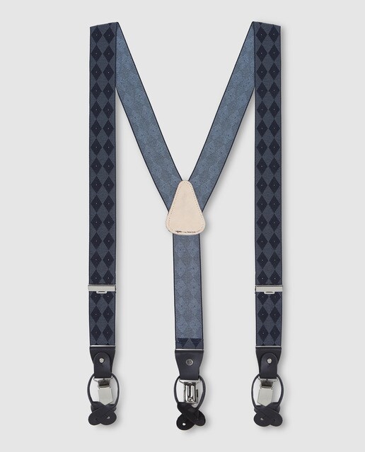 Suspensórios elásticos Dustin com estampado de fantasia