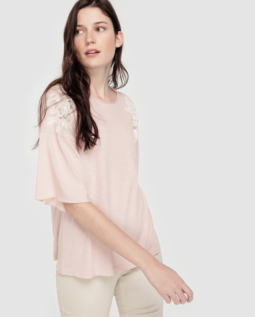 Camiseta 100Algodón Cotton Con Mujer Flores Southern De Troqueladas XiwOuPTkZl