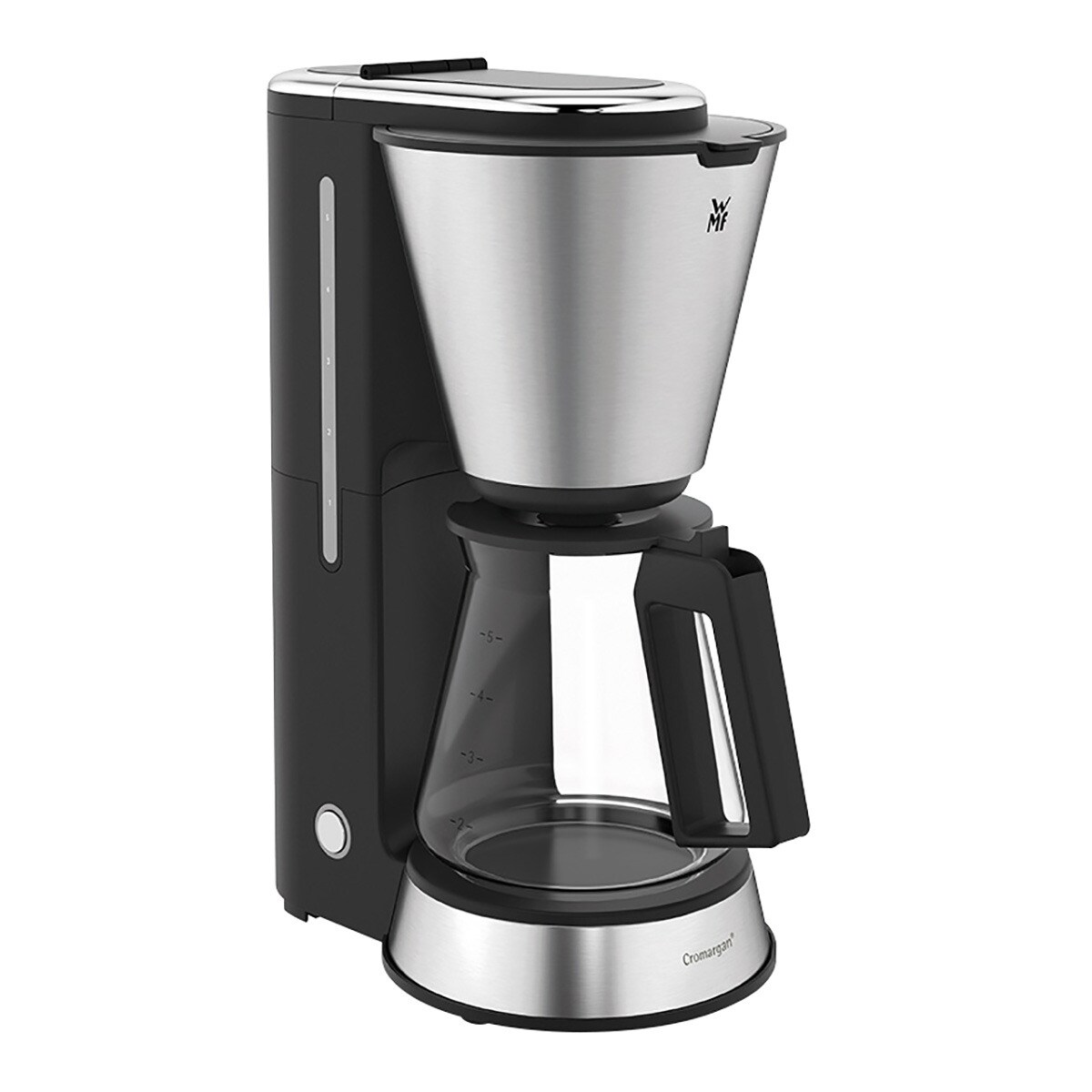 Cafetera De Goteo con jarra cristal wmf kitchenminis aroma vaso filtro para hasta 4 tazas programa antical 04.1227.0011 eléctrica independiente negro acero inoxidable 06 5