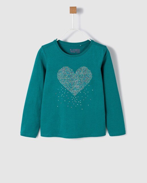 camiseta verde niña
