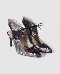 Zapatos de salón de mujer Martinelli de piel con estampado de serpiente Zapatos de salón de mujer Martinelli de piel con estampado de serpiente
