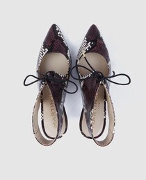 Zapatos de salón de mujer Martinelli de piel con estampado de serpiente Zapatos de salón de mujer Martinelli de piel con estampado de serpiente