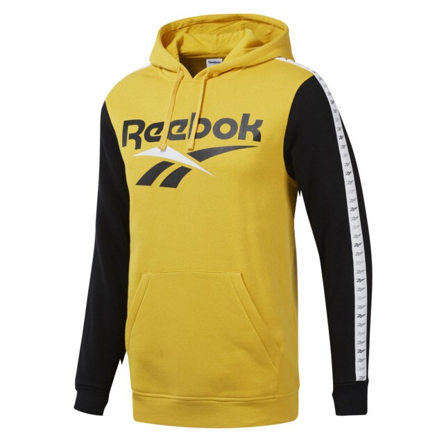 sudadera reebok vintage hombre amarillo