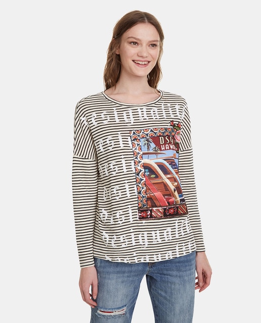 tee shirt manche longue femme fantaisie