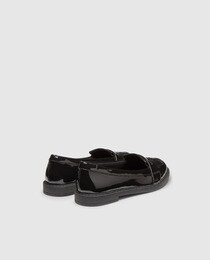 Colegiales En Color Clarks Negro Charol Mocasines De Niña 54RjL3qA