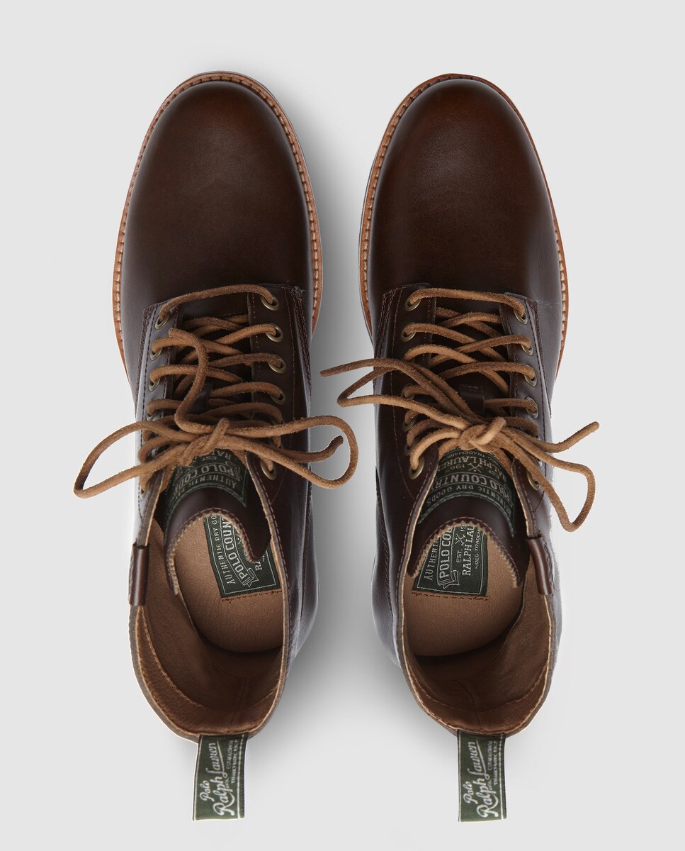 Botas de hombre Polo Ralph Lauren de piel en color marrón · Polo Ralph