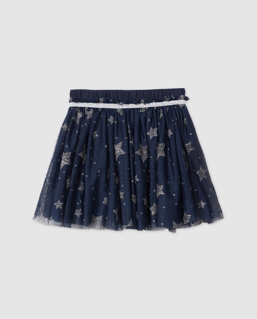 girls blue tulle skirt