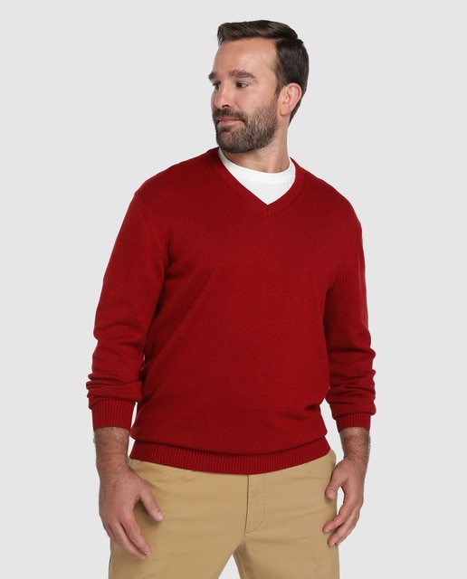 big v neck sweater