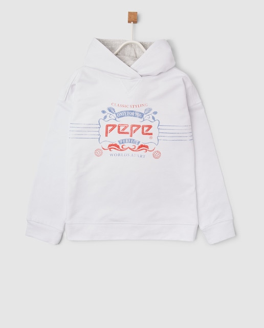 pepe jeans white sweatshirt