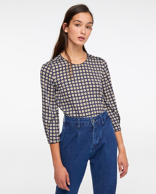 Mujer Top Estampado Sfera De Básico LqzSMUpGV