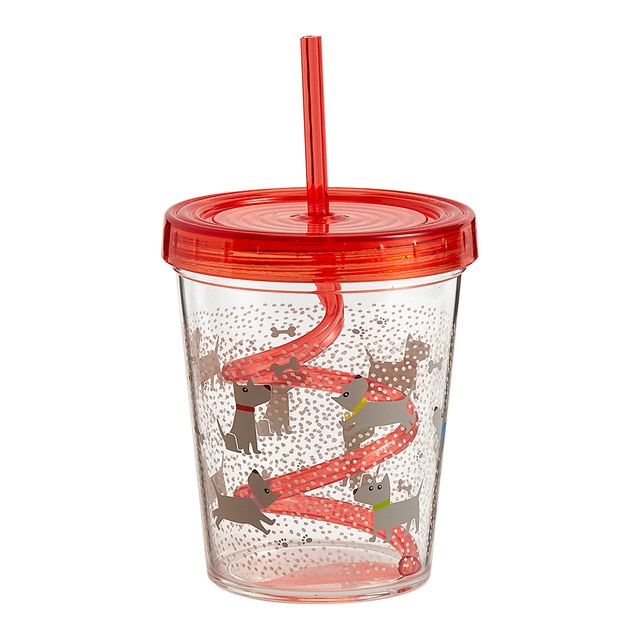 Vaso con pajita perritos Mini Home - El Corte Inglés
