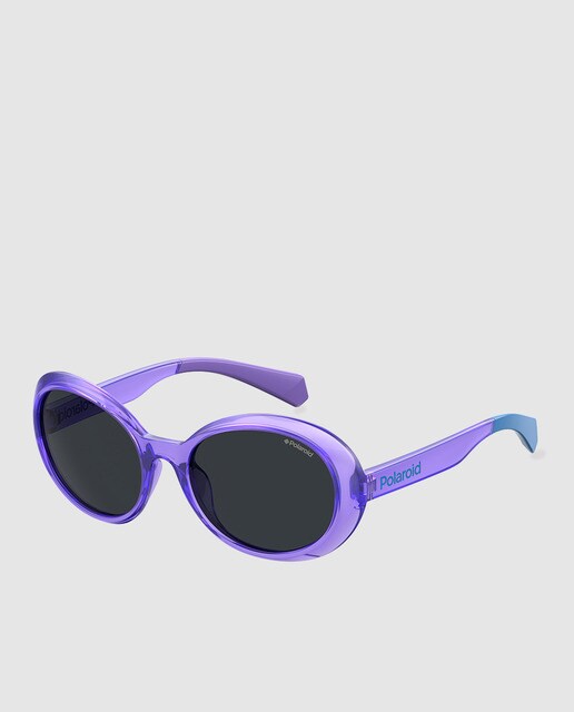 Niña Gafas En Kids Polaroid Polarizadas Con Sol Translucido Ovaladas Lentes Morado De T5FJcK13lu