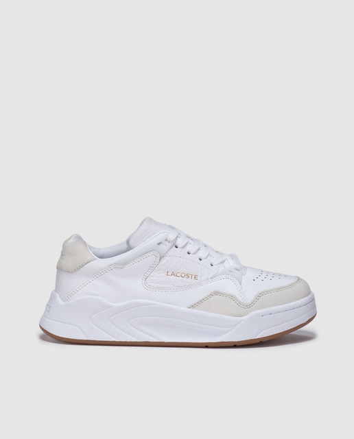 lacoste white trainers