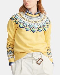 ralph lauren women's yellow sweater