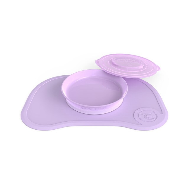 Twistshake 78132 color pastel morado Juego de vajilla