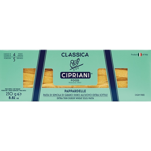 Cipriani Massa Pappardelle embalagem 250 g