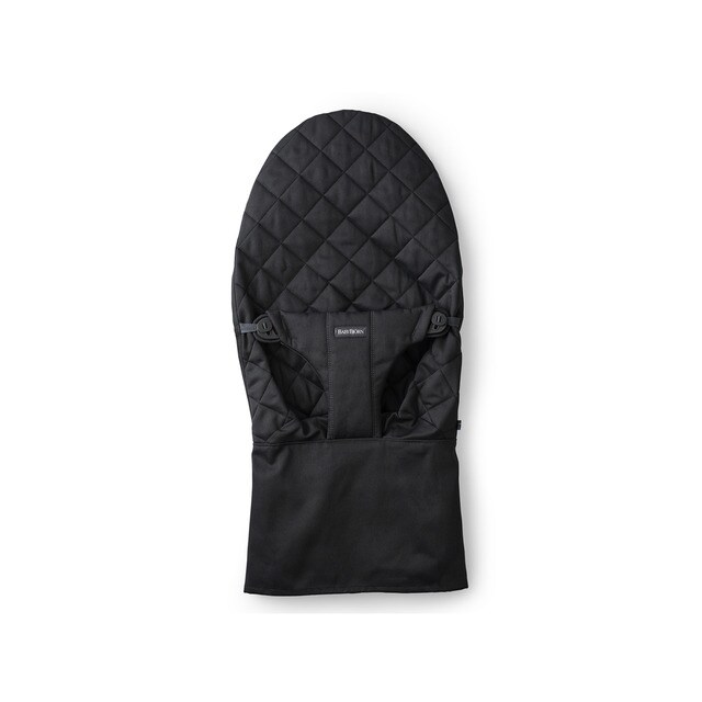 Negro, Cotton BABYBJ/ÖRN Asiento de Tela para Hamaca