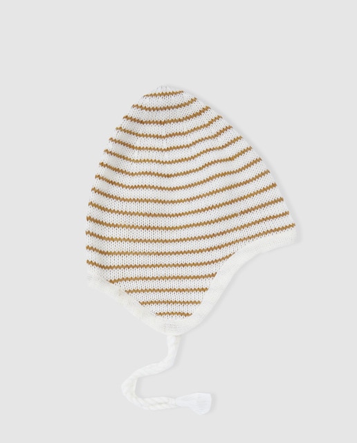 Gorro de bebés Dulces Gallery de rayas mostaza