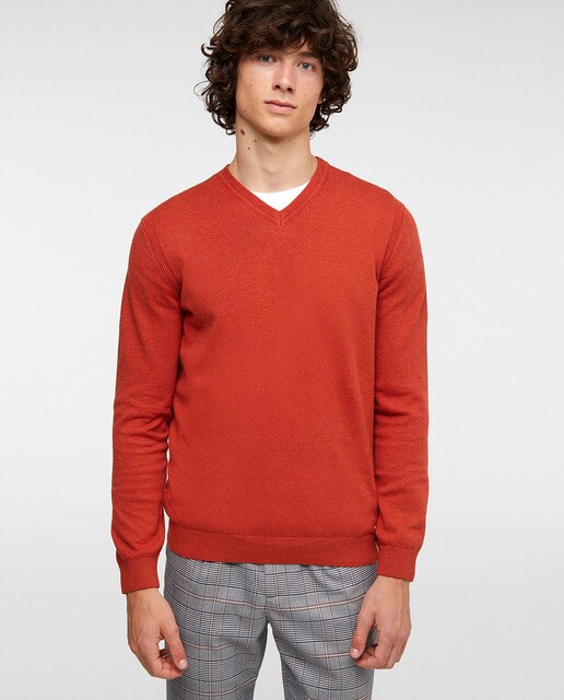 dark orange sweater mens