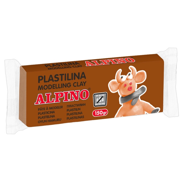 1 Unidadad Plastilina 150 grs Alpino Verde Negro.
