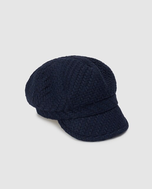 knitted baker boy hat