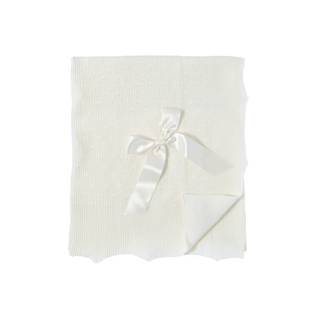 Cotton Juice Baby Home beige purl knit shawl · Babies · El Corte Inglés