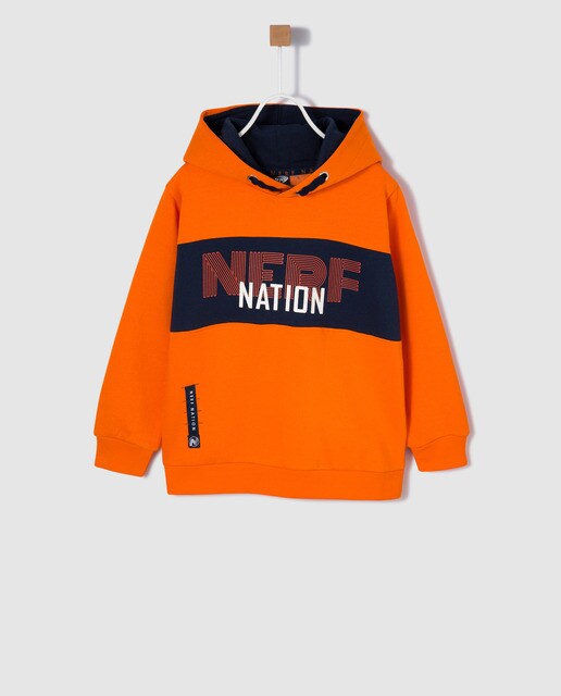 sudadera naranja niño