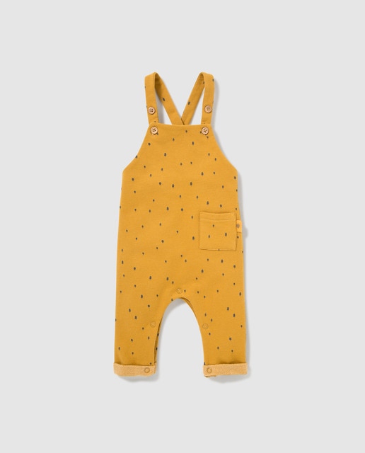 mustard dungarees baby