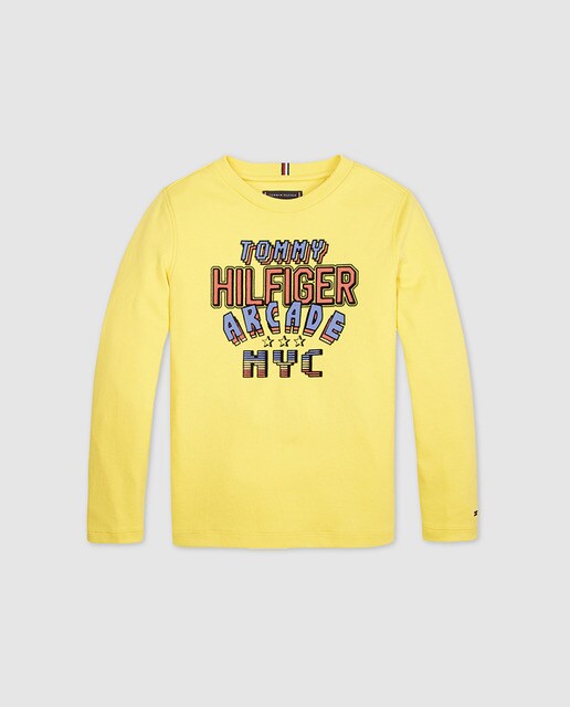 t shirt tommy hilfiger jaune