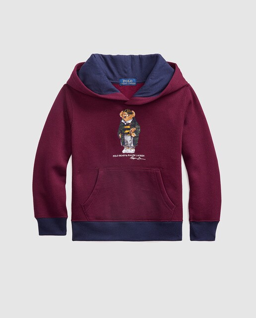 polo ralph lauren maroon hoodie