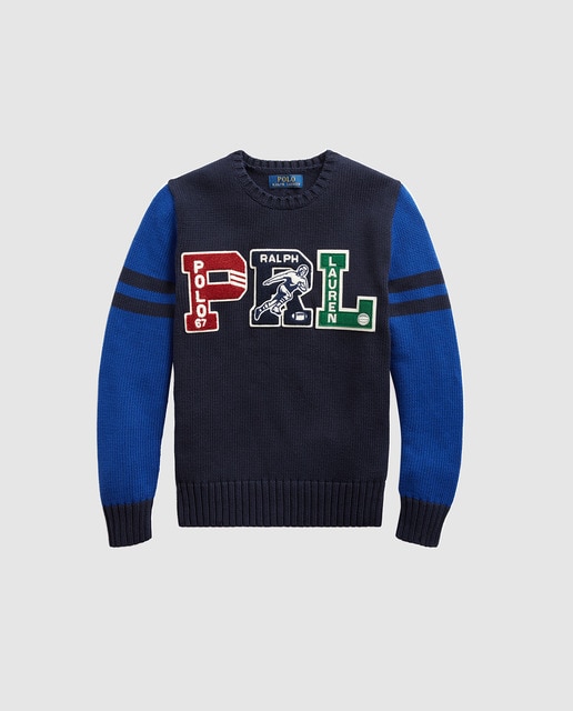 Jersey de niño Polo Ralph Lauren bicolor con  patch