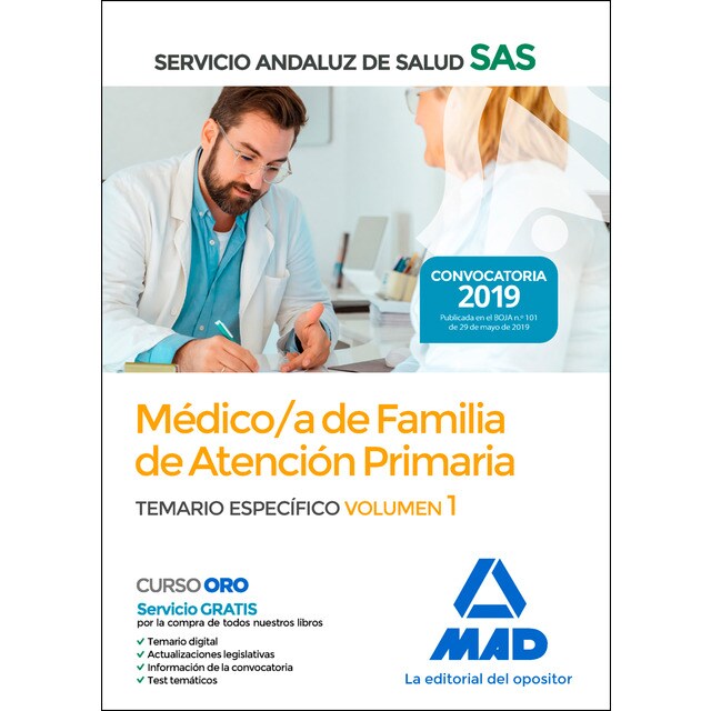 Médico de familia ebap del servicio andaluz de salud. Temario específico vol 1
