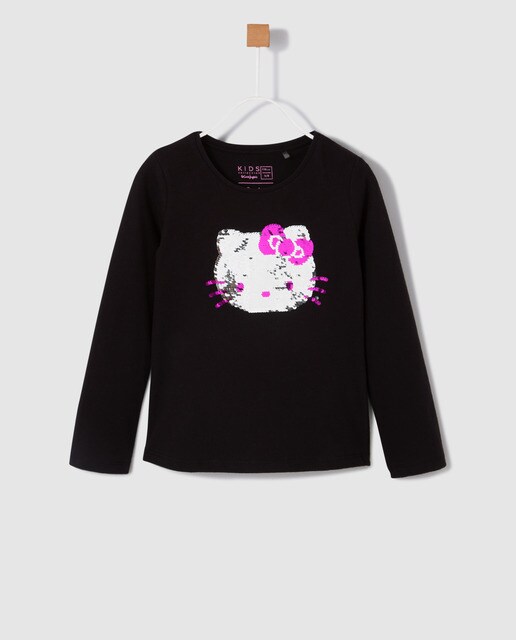 black hello kitty shirt