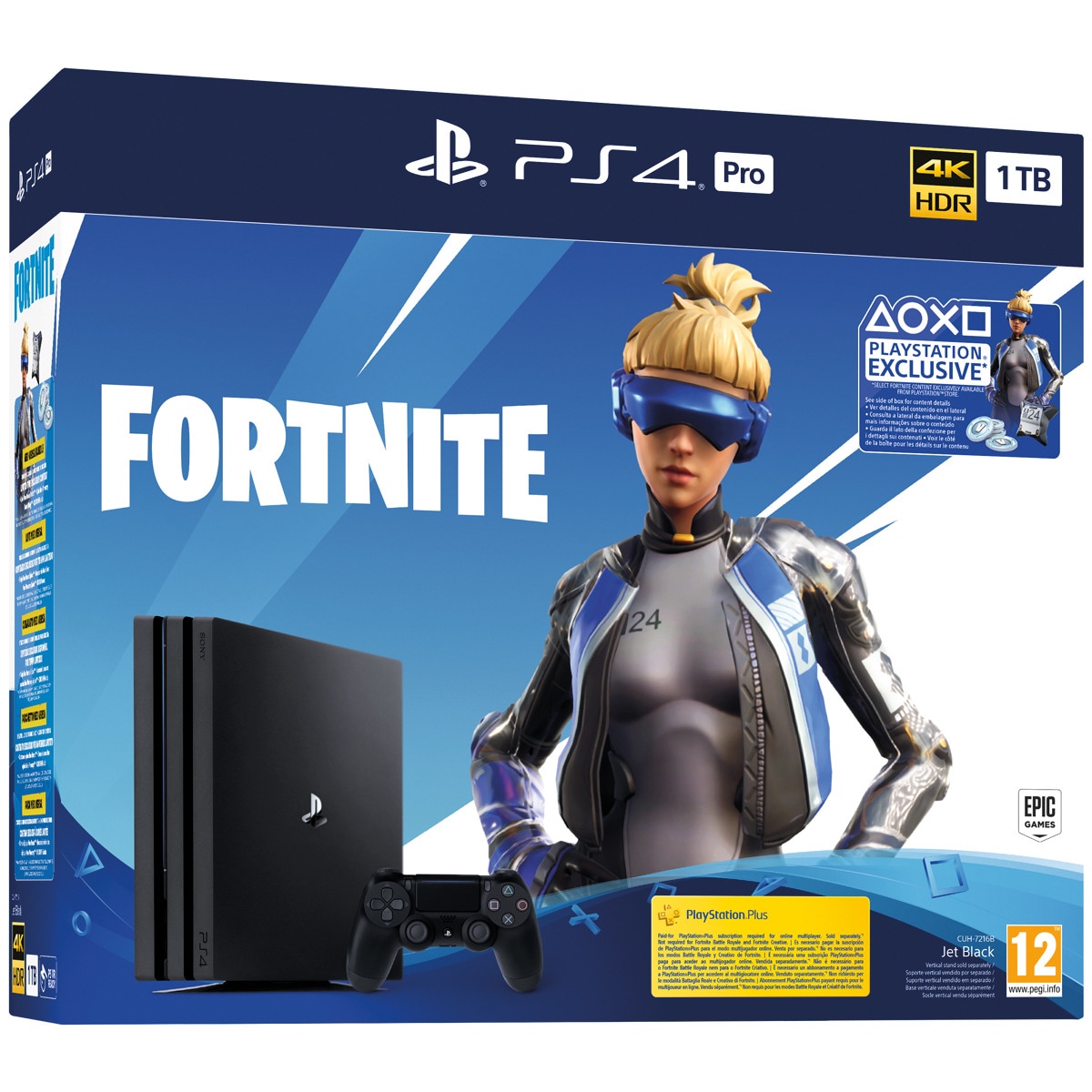 Consola PS4 PRO 1TB Chasis G + Fortnite Voucher 2019