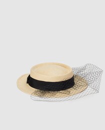 El Corte Inglés women's tan boater hat 
