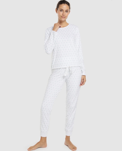 pijama blanco
