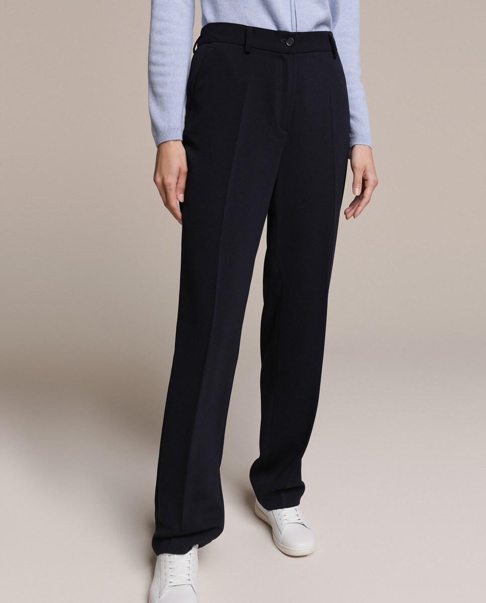Pantalón recto de mujer con goma en la cintura · Woman El Corte Inglés