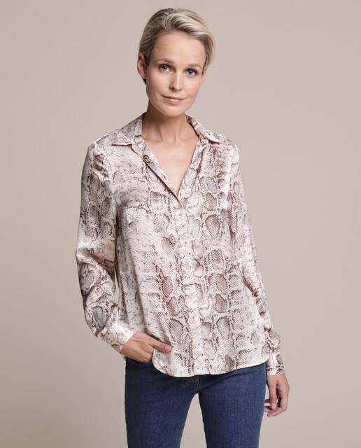 Woman El Corte Inglés - Camisa De Satén De Mujer Con Print De Serpiente,  precio y características - Shoptize