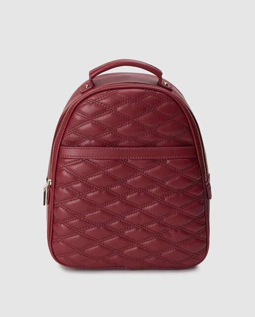 burgundy backpack women's